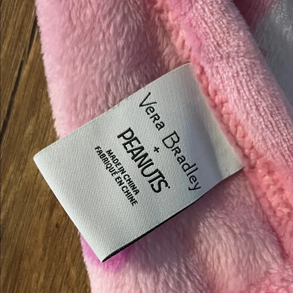 Vera Bradley Pink Plush Blanket - Picture 2 of 2